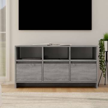 Stylish Grey Sonoma TV Cabinet - 102x37.5x52.5 cm