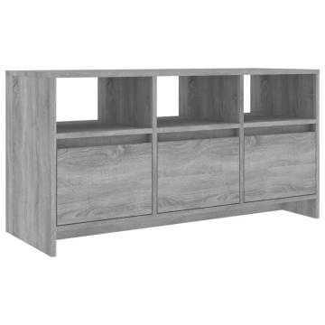 Stylish Grey Sonoma TV Cabinet - 102x37.5x52.5 cm