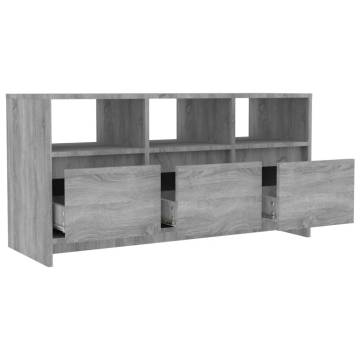 Stylish Grey Sonoma TV Cabinet - 102x37.5x52.5 cm