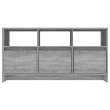 Stylish Grey Sonoma TV Cabinet - 102x37.5x52.5 cm