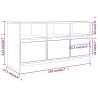 Stylish Grey Sonoma TV Cabinet - 102x37.5x52.5 cm