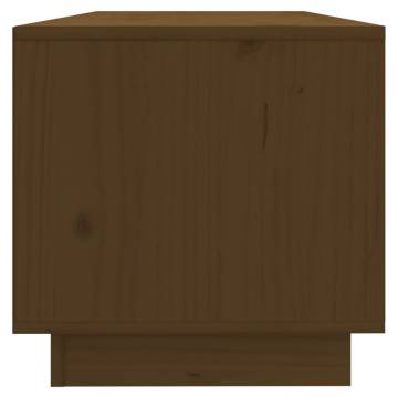 Elegant Honey Brown TV Cabinet - Solid Pine Wood | HipoMarket