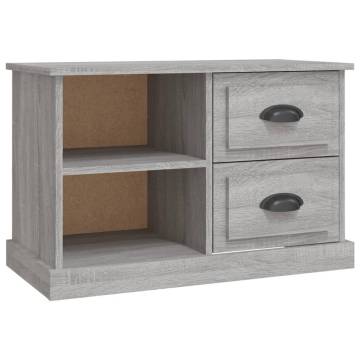 Stylish Grey Sonoma TV Cabinet | 73x35.5x47.5 cm