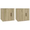 Wall Mounted TV Cabinets - Sonoma Oak - 2 pcs | Hipo Market