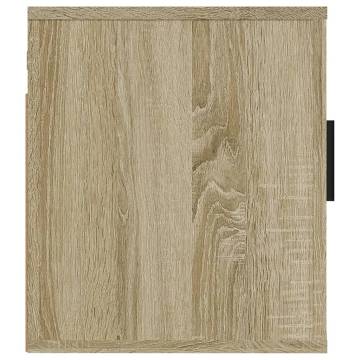 Wall Mounted TV Cabinets - Sonoma Oak - 2 pcs | Hipo Market