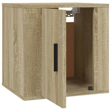 Wall Mounted TV Cabinets - Sonoma Oak - 2 pcs | Hipo Market