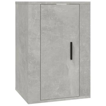 Wall Mounted TV Cabinet Concrete Grey - Stylish & Functional