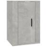 Wall Mounted TV Cabinet Concrete Grey - Stylish & Functional