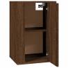 Wall Mounted TV Cabinet in Brown Oak - 40x34.5x60 cm