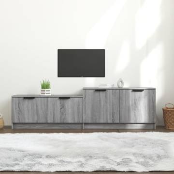 TV Cabinet Grey Sonoma | Stylish Engineered Wood 158.5x36x45 cm