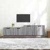 TV Cabinet Grey Sonoma 158.5x36x45 cm Engineered Wood Colour grey sonoma Quantity in Package 1 