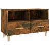 Stylish Smoked Oak TV Cabinet | 80x36x50 cm | Hipomarket UK