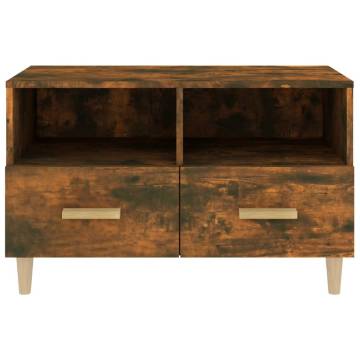 Stylish Smoked Oak TV Cabinet | 80x36x50 cm | Hipomarket UK