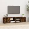 TV Cabinets 2 pcs Smoked Oak 80x31.5x36 cm Engineered Wood Colour smoked oak Quantity in Package 2 