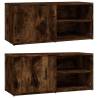 Stylish Smoked Oak TV Cabinets - 2 pcs | Hipomarket.co.uk