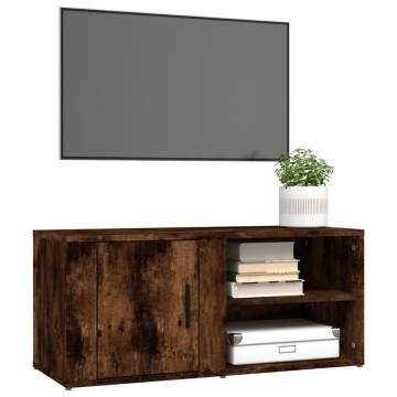 Stylish Smoked Oak TV Cabinets - 2 pcs | Hipomarket.co.uk