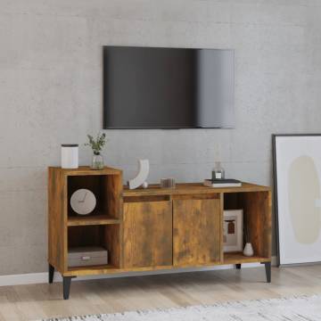 Stylish Smoked Oak TV Cabinet - 100x35x55 cm | HipoMarket