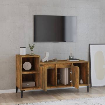 Stylish Smoked Oak TV Cabinet - 100x35x55 cm | HipoMarket