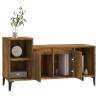 Stylish Smoked Oak TV Cabinet - 100x35x55 cm | HipoMarket