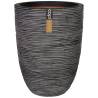 Capi Vase Nature Rib Elegant Low 36x47 cm Anthracite KOFZ782 Colour anthracite Size 36 x 47 cm Quantity in Package 1 