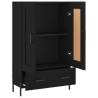 Stylish Highboard Black 69.5x31x115 cm - Durable Engineered Wood