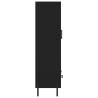 Stylish Highboard Black 69.5x31x115 cm - Durable Engineered Wood