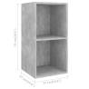 4 Piece Concrete Grey TV Cabinet Set - Stylish Storage Solution