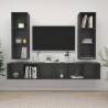 Wall-mounted TV Cabinets 4 pcs Grey Engineered Wood Colour grey Quantity in Package 4 