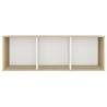 Stylish 2 pcs TV Cabinets in White & Sonoma Oak - Hipomarket