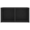 Stylish Grey TV Cabinets | 2 pcs Engineered Wood | Hipo Market