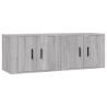 Stylish Wall-Mounted TV Cabinets - 2 pcs Grey Sonoma