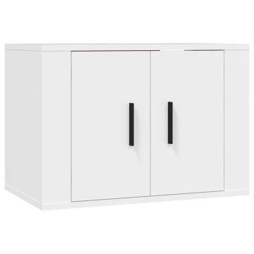 Wall-mounted TV Cabinets - White, 3 pcs | Hipomarket