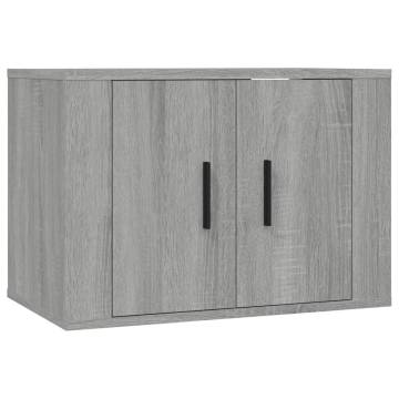 3 Piece Grey Sonoma TV Cabinet Set - Stylish & Practical