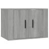 3 Piece Grey Sonoma TV Cabinet Set - Stylish & Practical