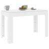 White Engineered Wood Dining Table 120x60x76 cm