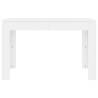 White Engineered Wood Dining Table 120x60x76 cm