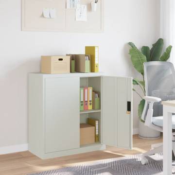 Light Grey File Cabinet - Durable Steel Storage Solution