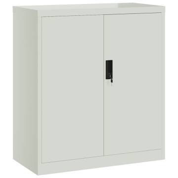 Light Grey File Cabinet - Durable Steel Storage Solution