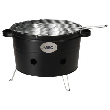 ProGarden BBQ Bucket with 2 Handles - Matte Black 34.5 cm