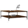 Stylish Smoked Oak Coffee Table - Elegant Living Room Furniture