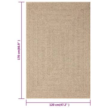 Jute Look Rug 120x170 cm - Indoor & Outdoor | HipoMarket