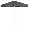 Beach Umbrella Anthracite 180x120 cm - UV Protection & Durable