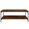 Stylish Smoked Oak Coffee Table - Elegant Living Room Furniture