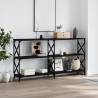 Console Table Black 156x28x80.5 cm Engineered Wood Colour black Quantity in Package 1 Length 156 cm 