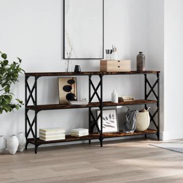 Console Table Smoked Oak - Stylish & Durable | HipoMarket