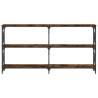 Console Table Smoked Oak - Stylish & Durable | HipoMarket