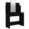 Dressing Table with Mirror Black - Elegant Bedroom Furniture