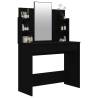 Dressing Table with Mirror Black - Elegant Bedroom Furniture