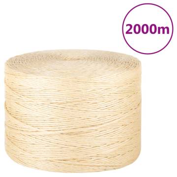 100% Natural Sisal Rope 3mm 2000m | Durable & Versatile