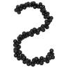 Black Christmas Balls Garland 175 cm - Shatterproof & Festive